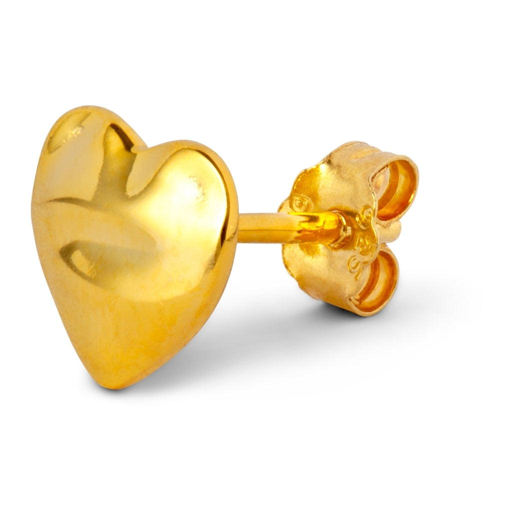 LULU Copenhagen Melted Heart earring 1 pcs Ear stud, 1 pcs Gold plated