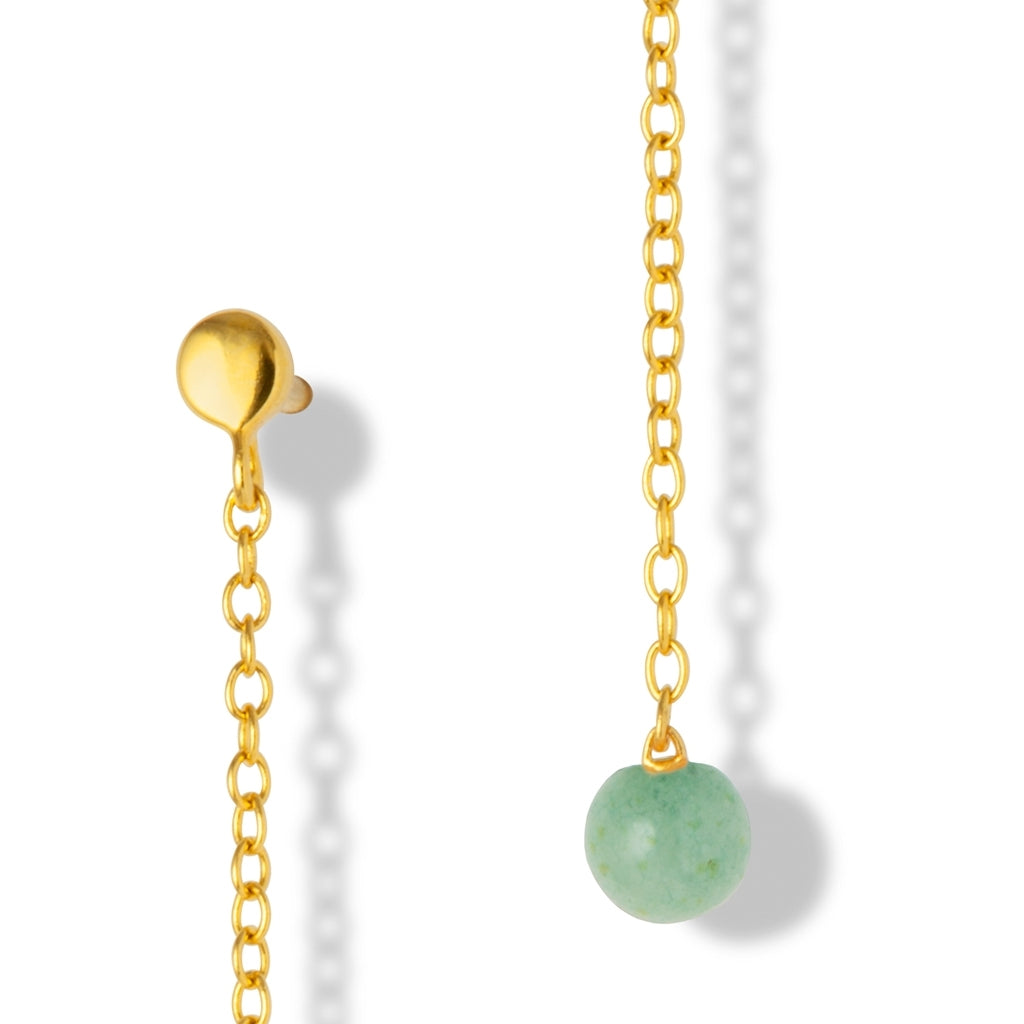 LULU Copenhagen Natural Stone Chain earring 1 pcs Ear stud, 1 pcs