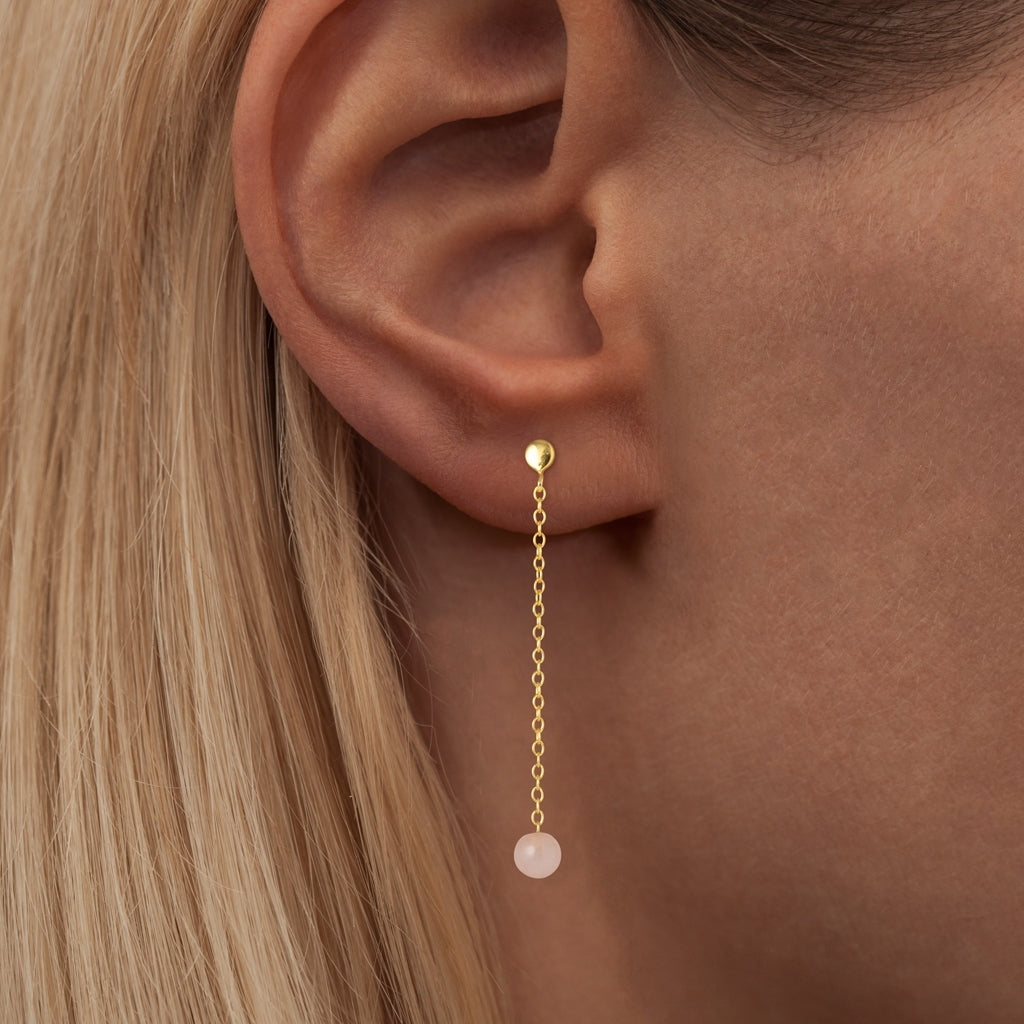 LULU Copenhagen Natural Stone Chain earring 1 pcs Ear stud, 1 pcs