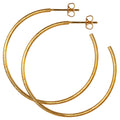 Non Hoops Large pair - Gold plated