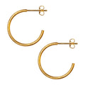 Non Hoops Medium pair - Gold plated
