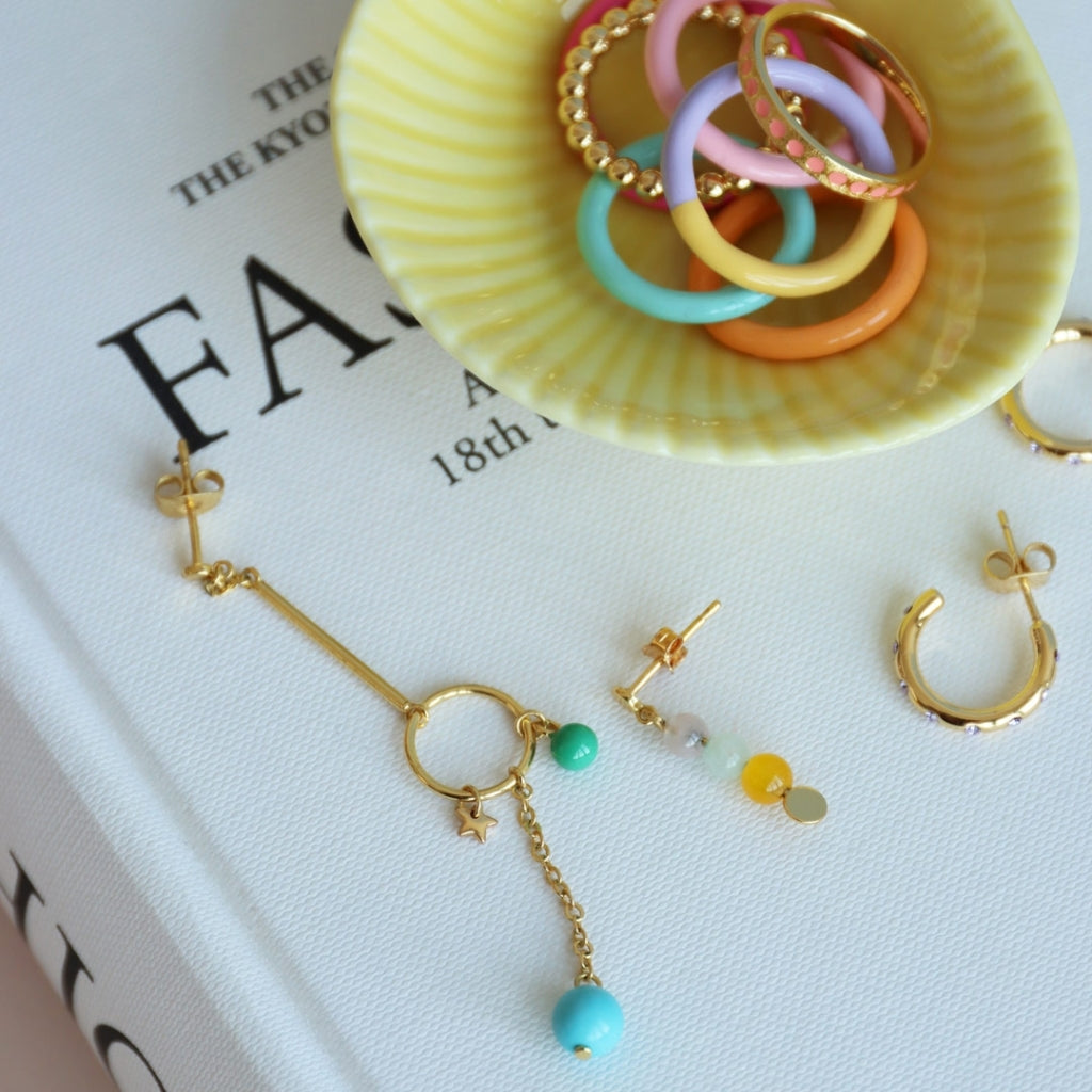 LULU Copenhagen OMG Hoops Small pair gold plated Hoops