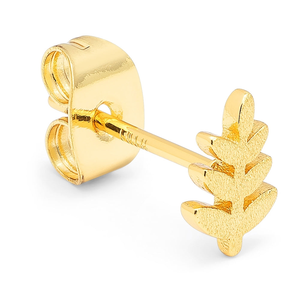 LULU Copenhagen Olive Branch earring 1 pcs Ear stud, 1 pcs Gold plated
