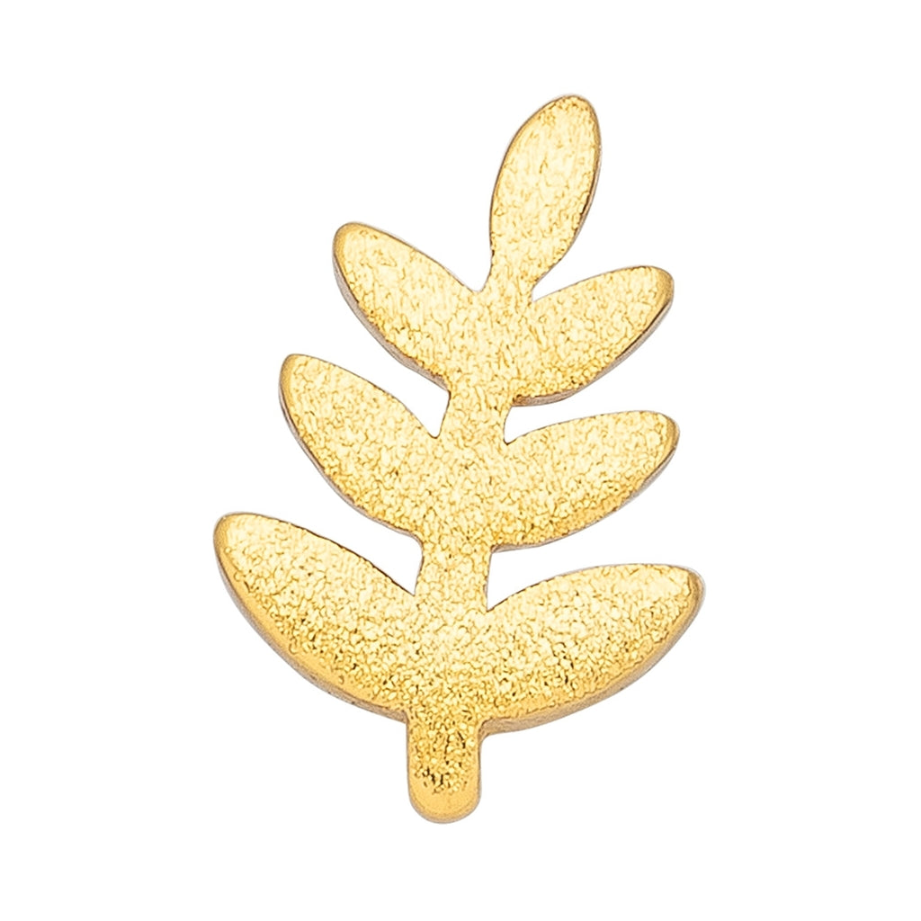 LULU Copenhagen Olive Branch earring 1 pcs Ear stud, 1 pcs Gold plated