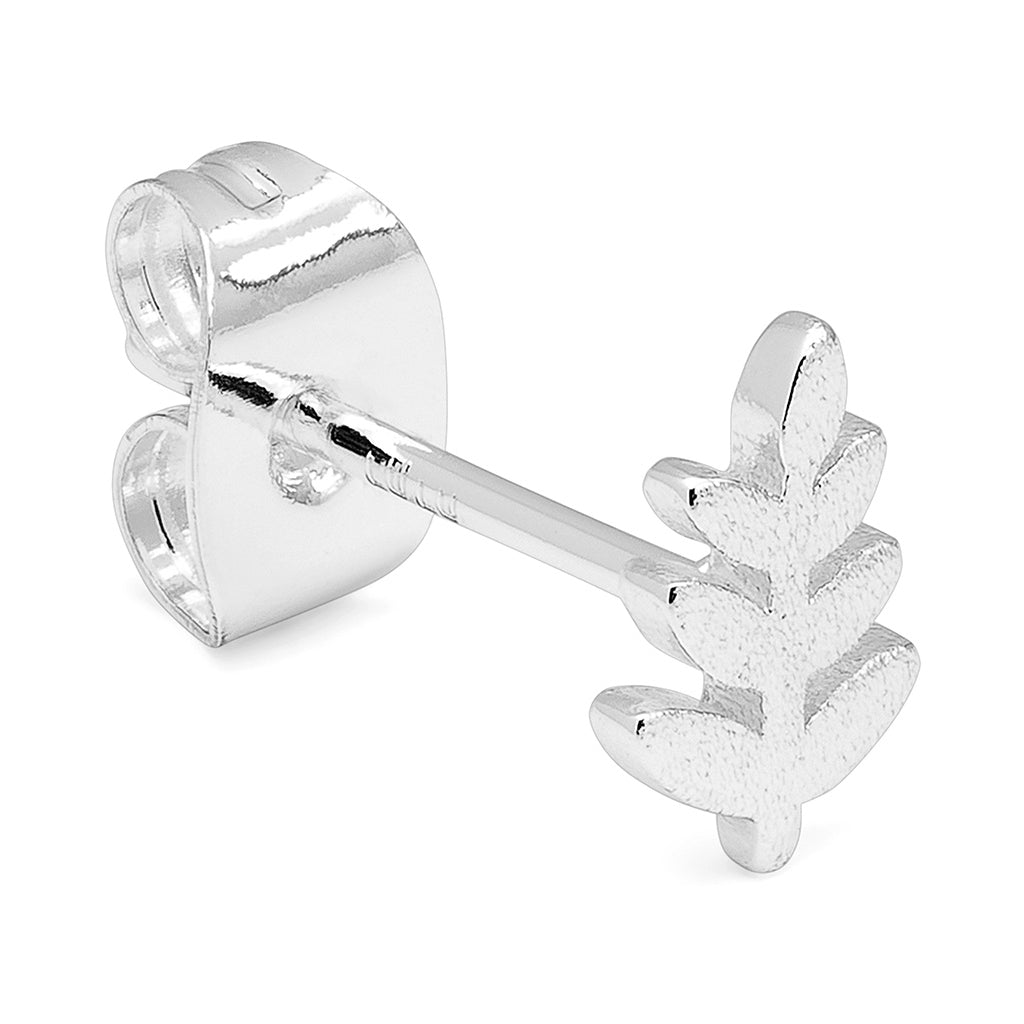 LULU Copenhagen Olive Branch earring 1 pcs Ear stud, 1 pcs Silver Plated