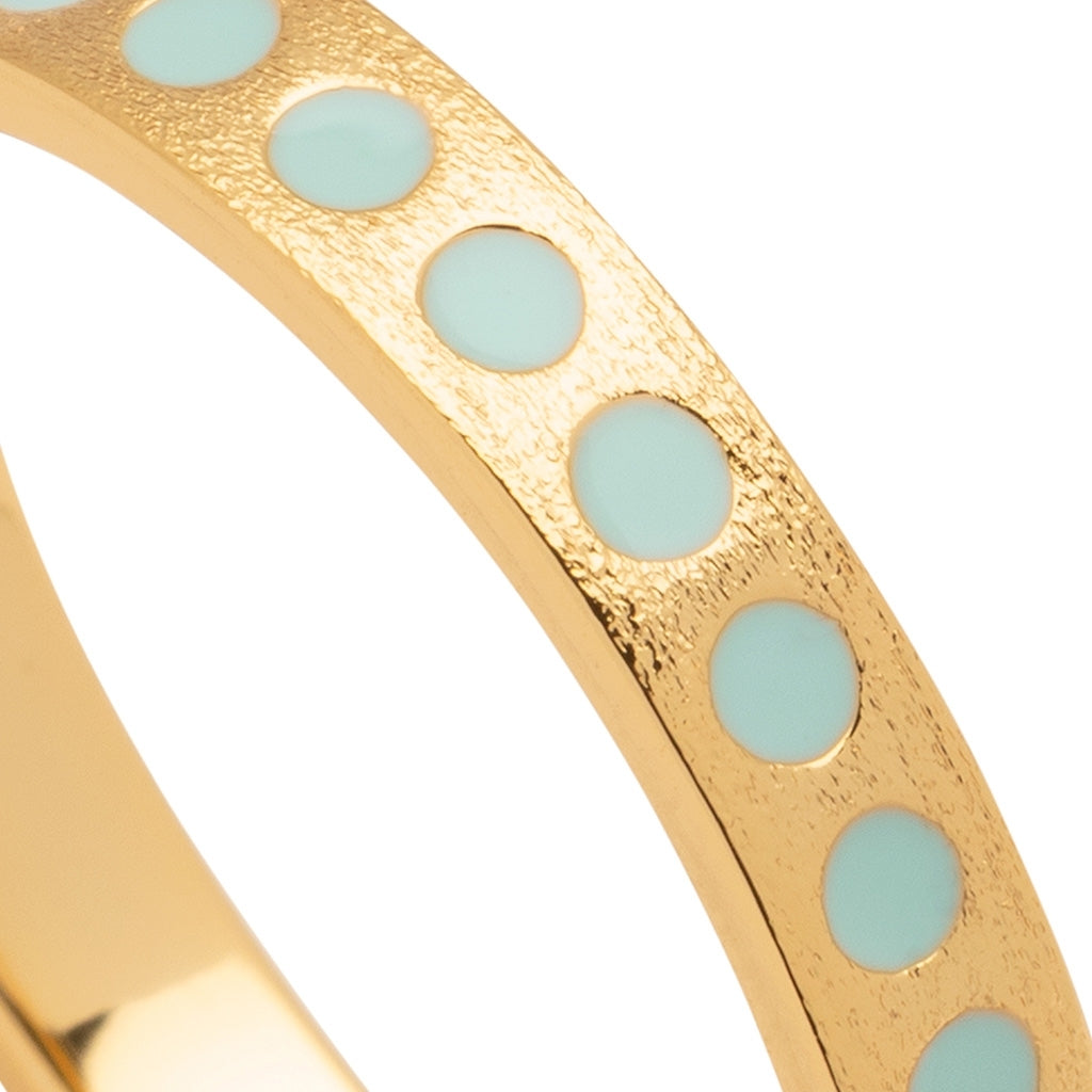LULU Copenhagen Pattern Ring gold plated Rings Mint