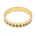Pattern Ring gold plated - Purple Harvest