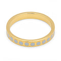 Pattern Ring gold plated - Skyride Blue