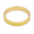 Pattern Ring gold plated - Wild Lime