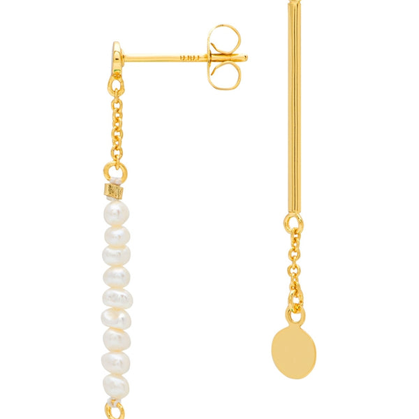 LULU Copenhagen Pearls & Pin 1 pcs Ear stud, 1 pcs Gold plated