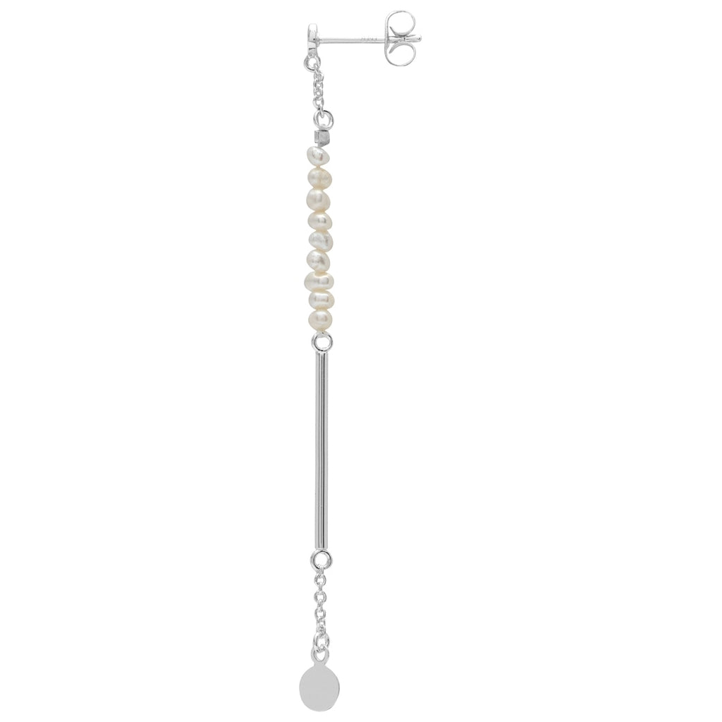 LULU Copenhagen Pearls & Pin earring 1 pcs Ear stud, 1 pcs Silver Plated