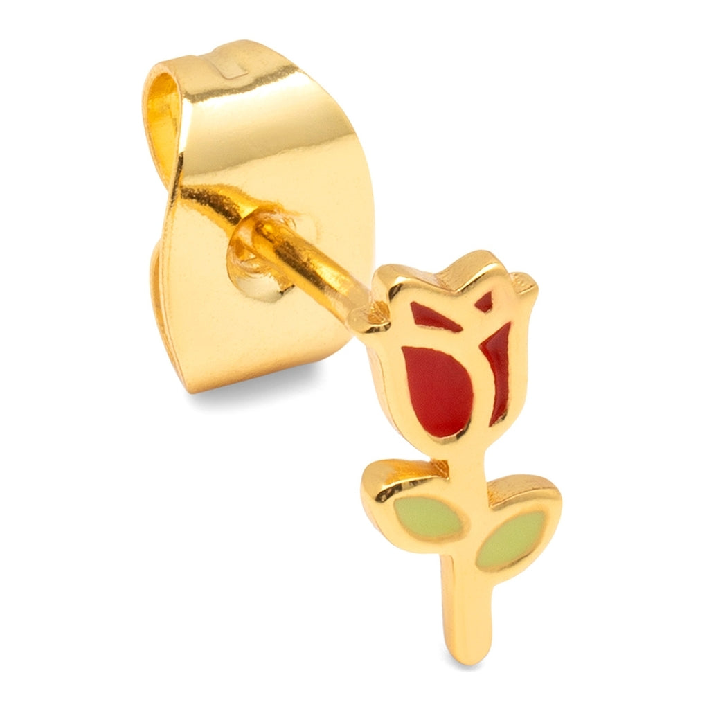 LULU Copenhagen Rose earring 1 pcs Ear stud, 1 pcs Gold plated