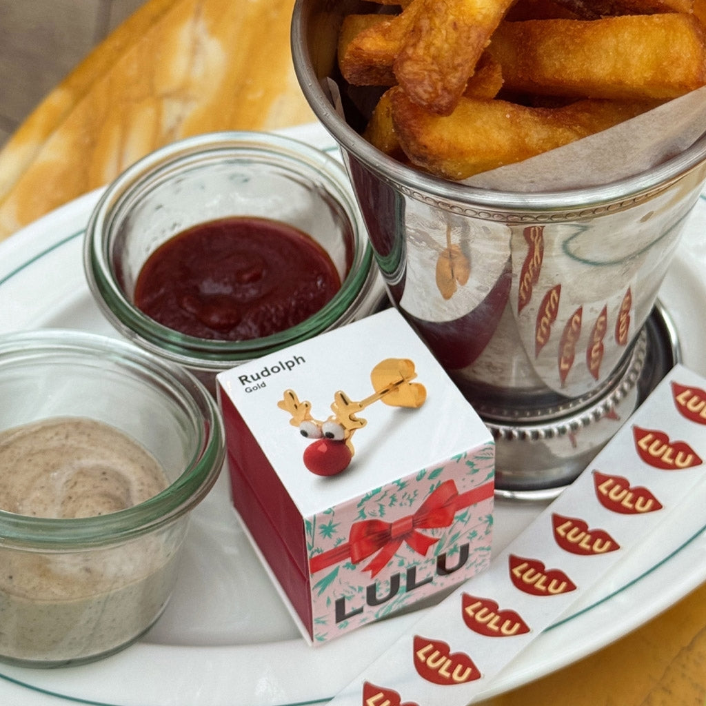 LULU Copenhagen Rudolph earring 1 pcs Ear stud, 1 pcs Gold plated