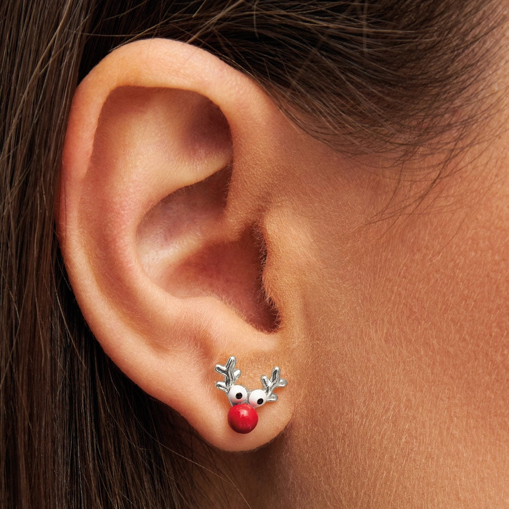 LULU Copenhagen Rudolph earring 1 pcs Ear stud, 1 pcs Silver Plated