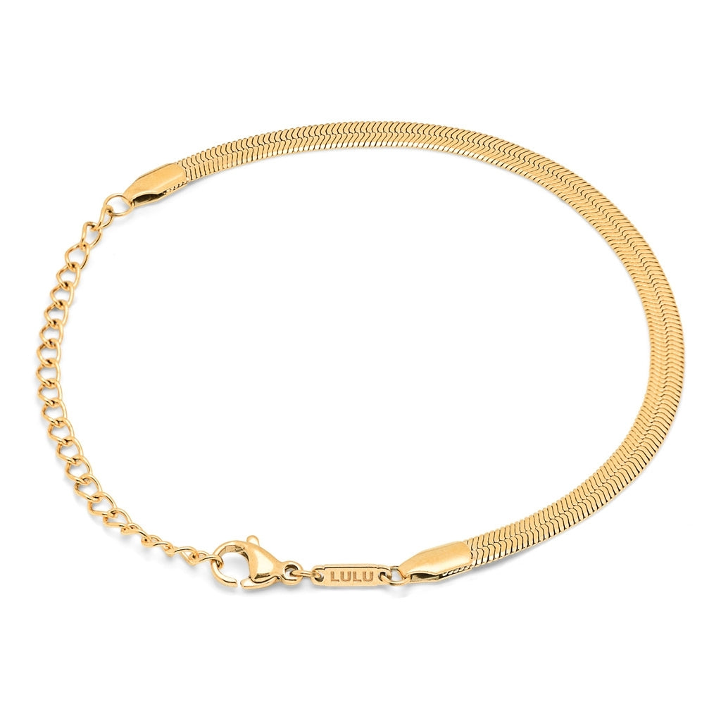 LULU Copenhagen-Snake Bracelet gold plated-{StyleType