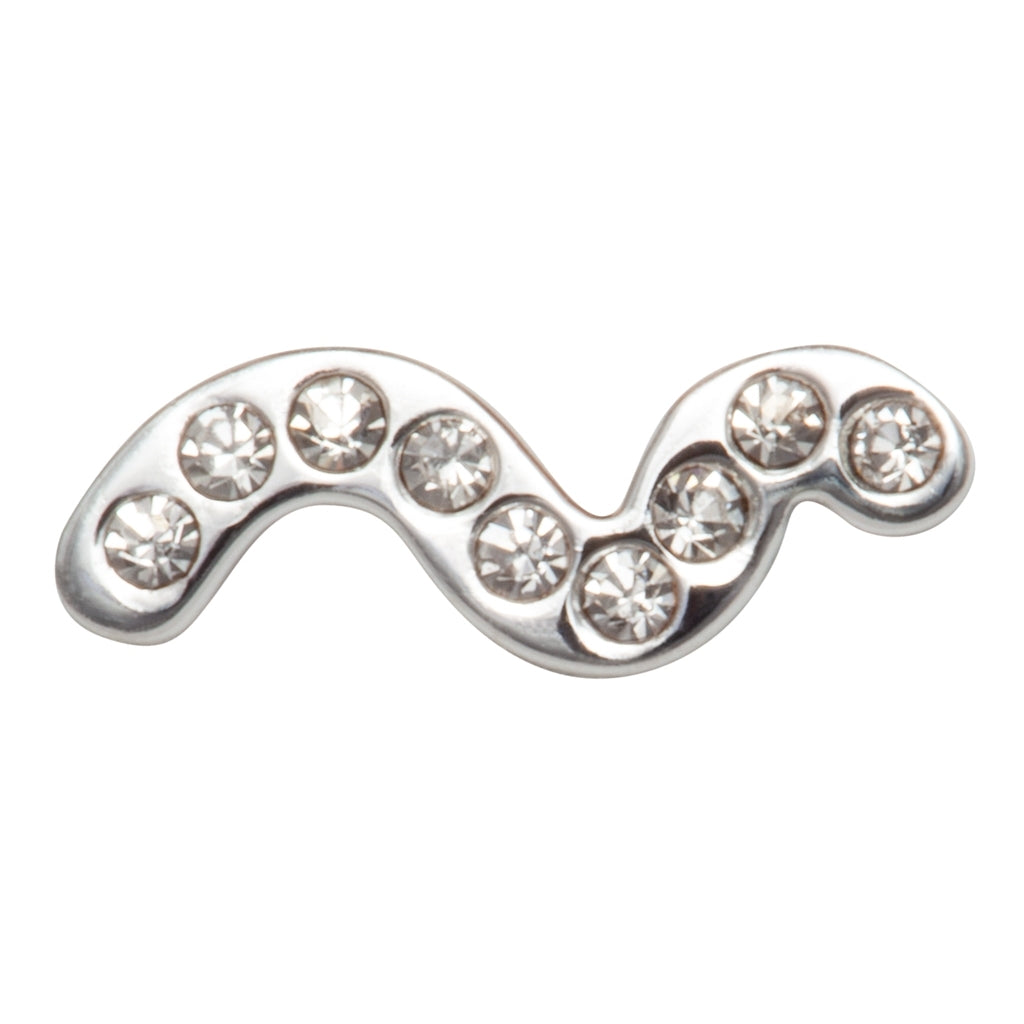 LULU Copenhagen Snaky earring 1 pcs silver plated Ear stud, 1 pcs