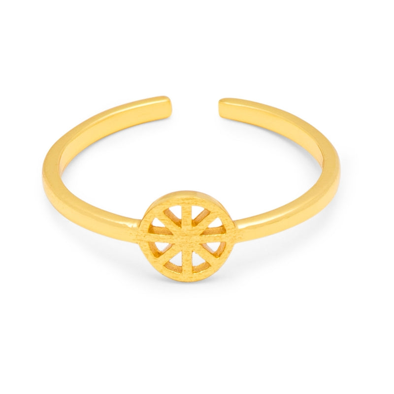 LULU Copenhagen Spinning Wheel Ring Rings Gold plated