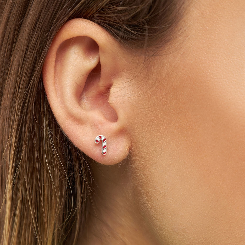 LULU Copenhagen Sugar Cane earring 1 pcs Ear stud, 1 pcs Silver Plated
