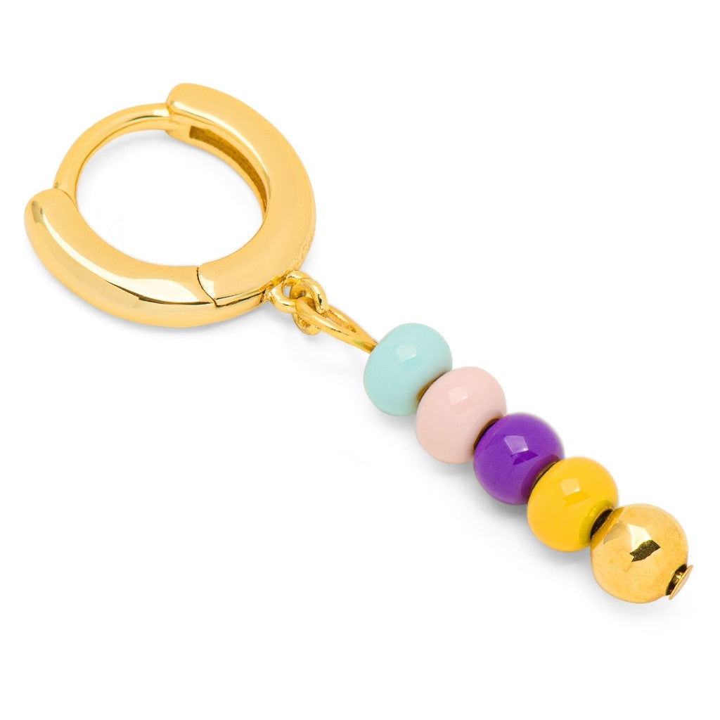 LULU Copenhagen Summer Gold earring 1 pcs Ear stud, 1 pcs Gold plated