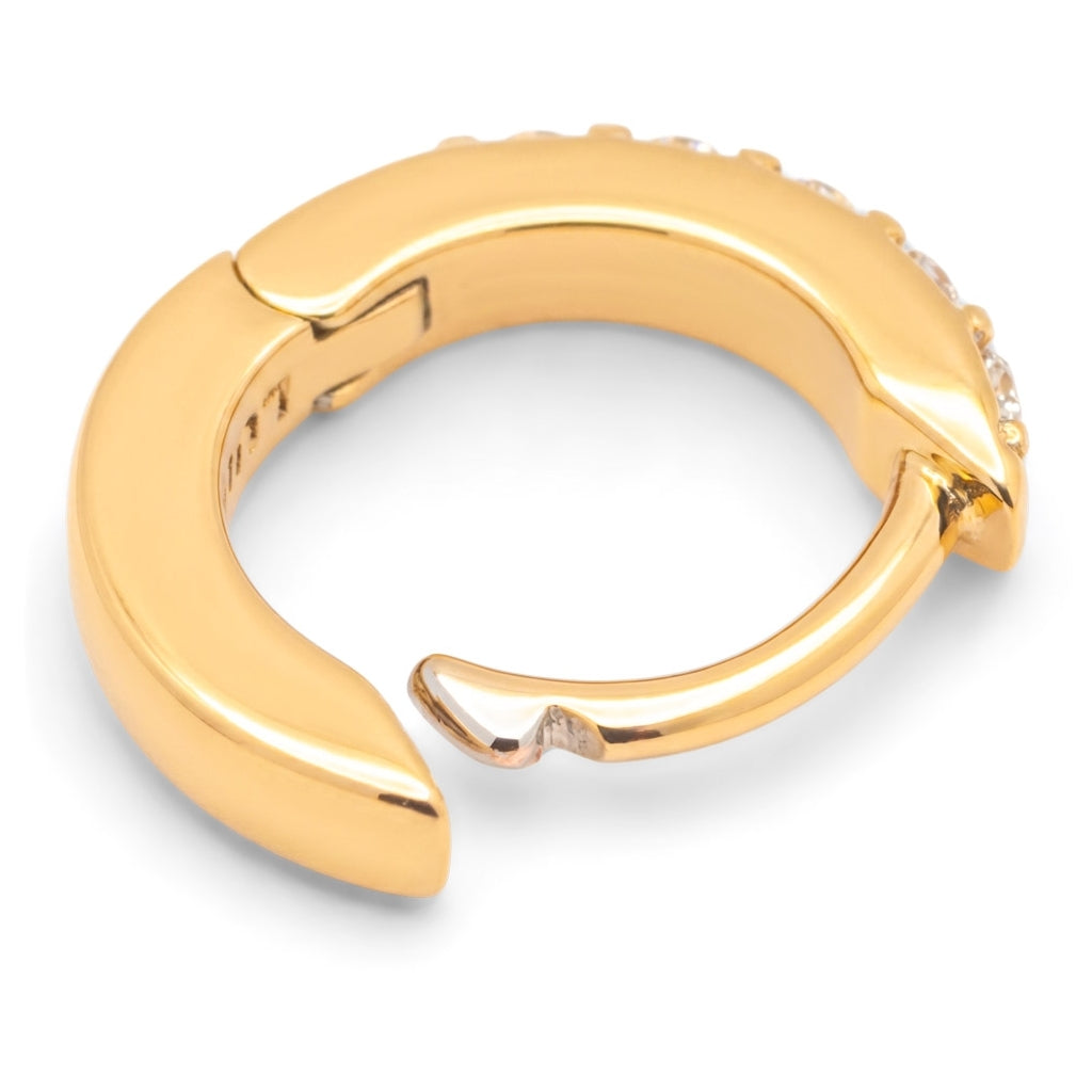 LULU Copenhagen Tennis hoops - pair Hoops Crystal