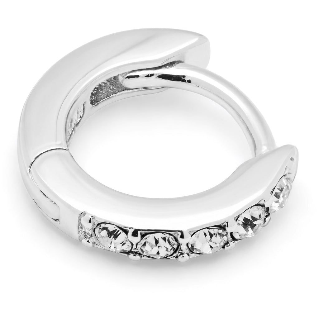 LULU Copenhagen Tennis hoops - pair Hoops Crystal