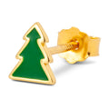 The Green Tree earring 1 pcs - Green