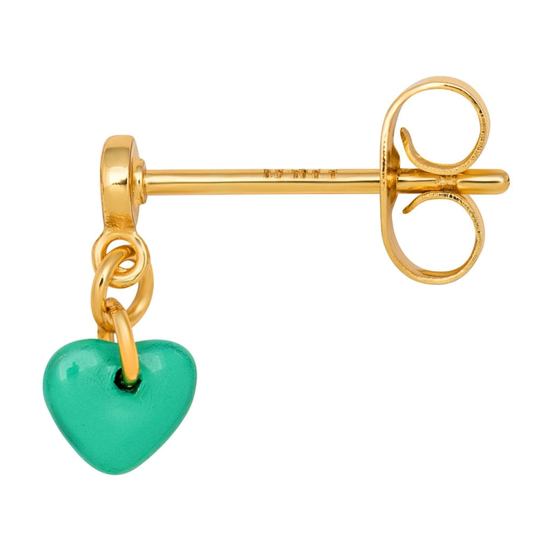 LULU Copenhagen Topping Short Love U 1 pcs Ear stud, 1 pcs Light Green