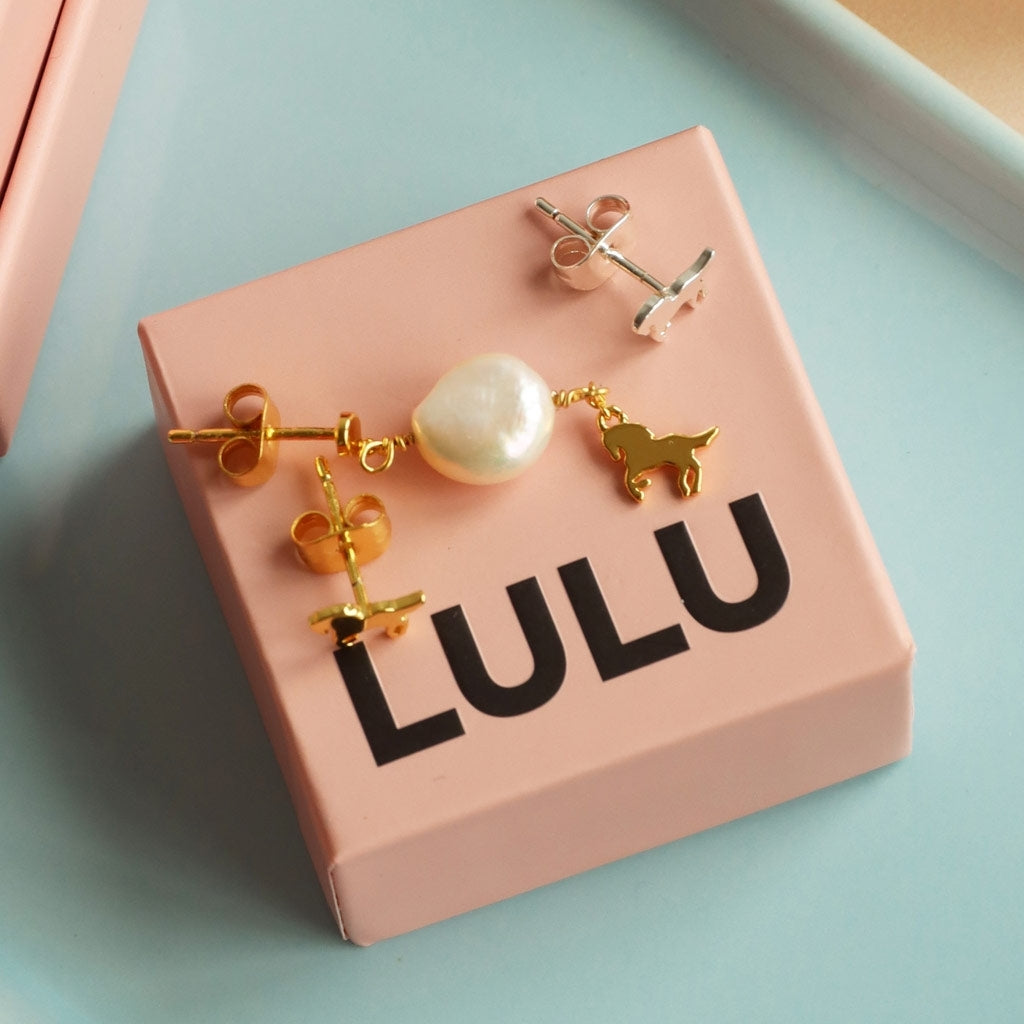 LULU Copenhagen Wild Horse earring 1 pcs Ear stud, 1 pcs Silver Plated