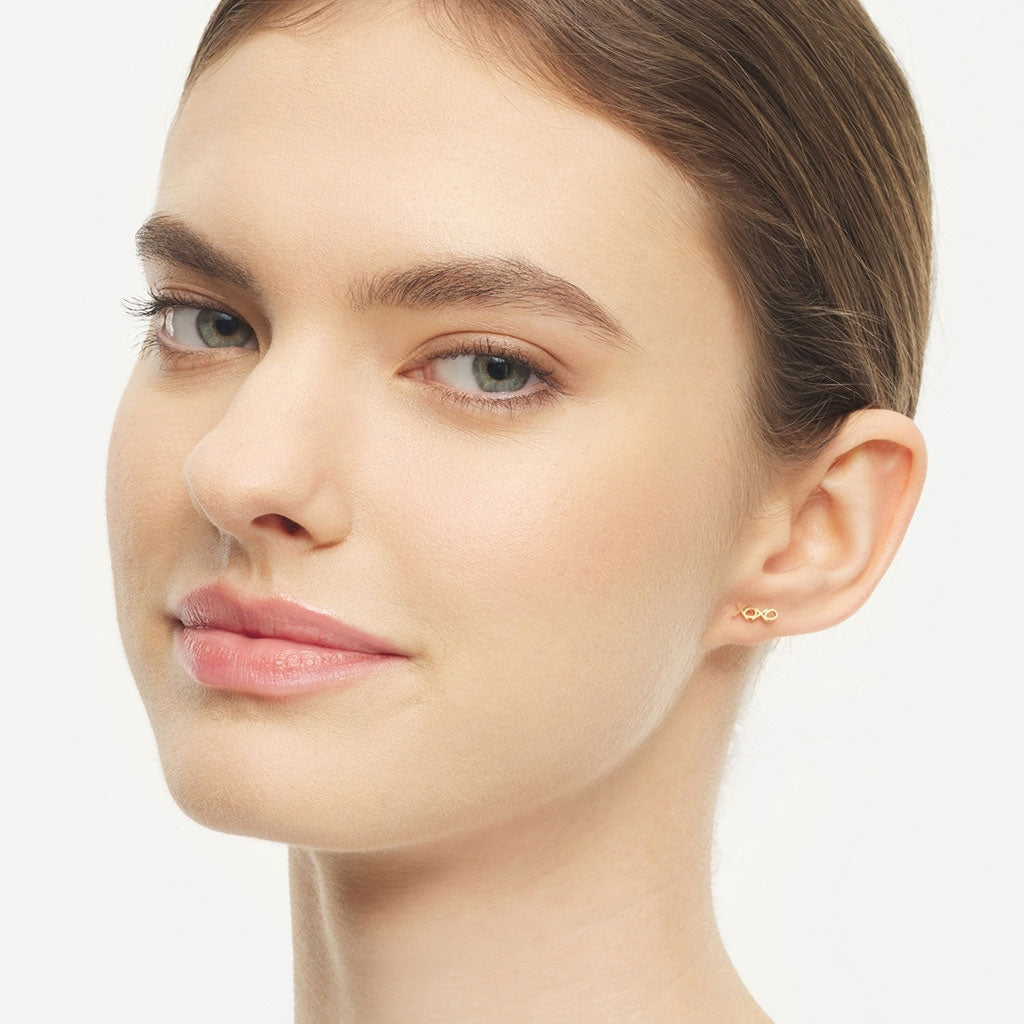 LULU Copenhagen XOXO earring 1 pcs Ear stud, 1 pcs Gold plated