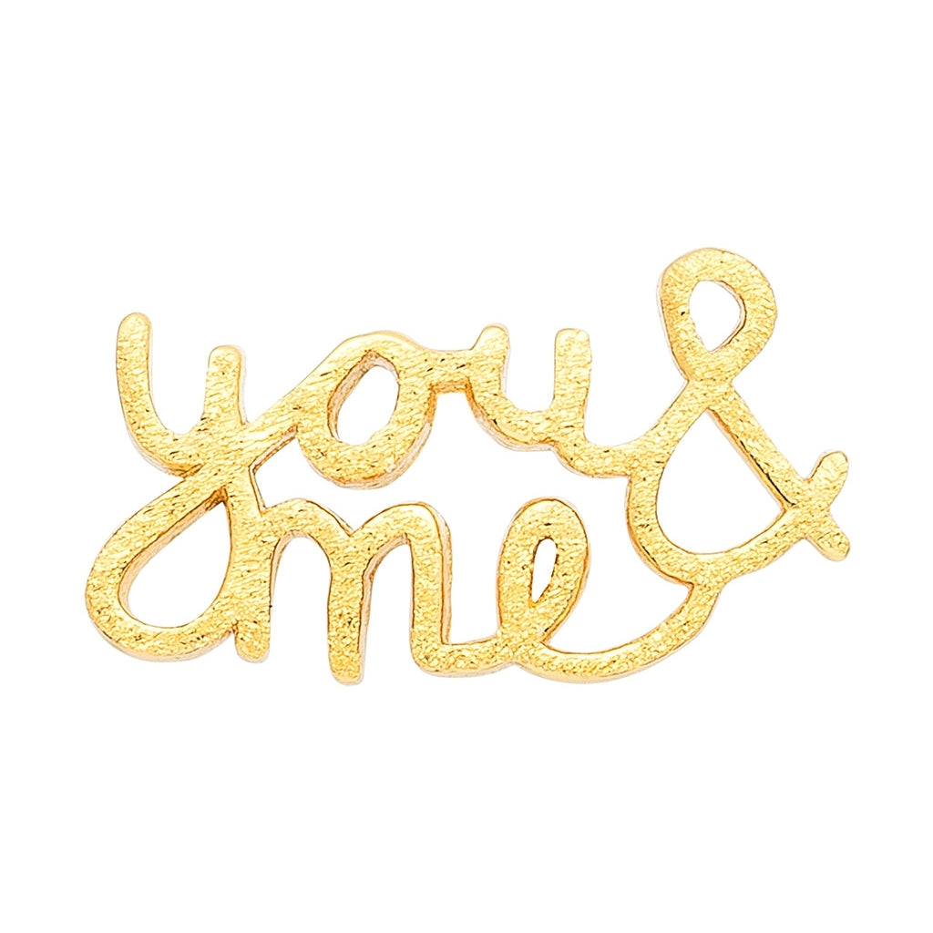 LULU Copenhagen You&Me earring 1 pcs Ear stud, 1 pcs Gold plated