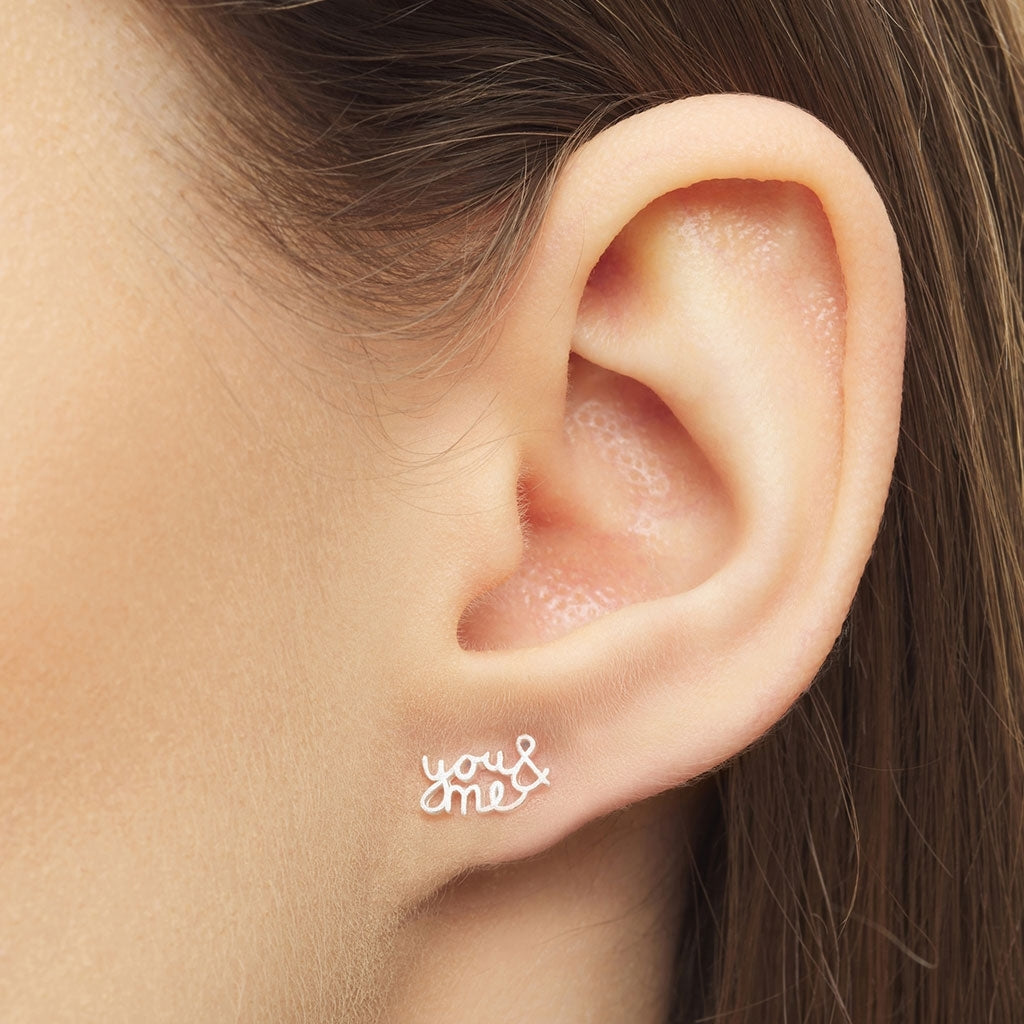 LULU Copenhagen You&Me earring 1 pcs Ear stud, 1 pcs Silver