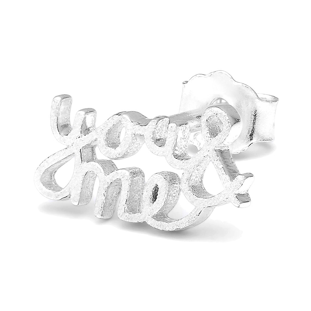 LULU Copenhagen You&Me earring 1 pcs Ear stud, 1 pcs Silver