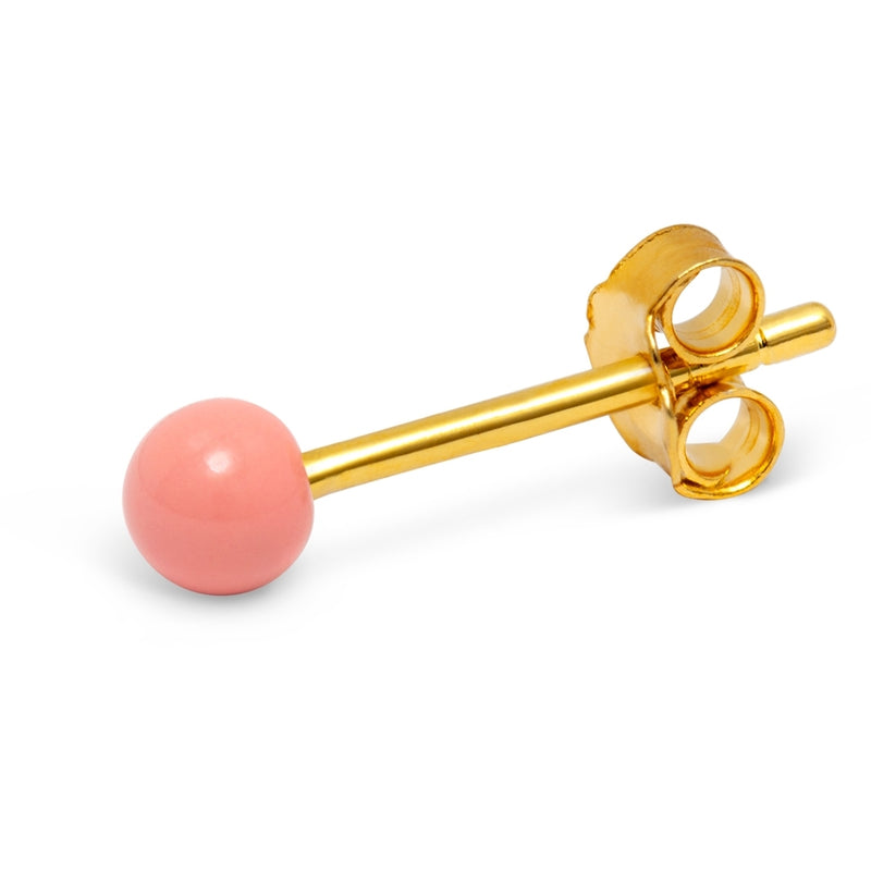 LULU Copenhagen Color Ball 1 pcs Ear stud, 1 pcs Burnt Coral