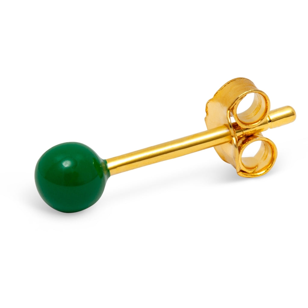 LULU Copenhagen Color Ball earring 1 pcs Ear stud, 1 pcs Green