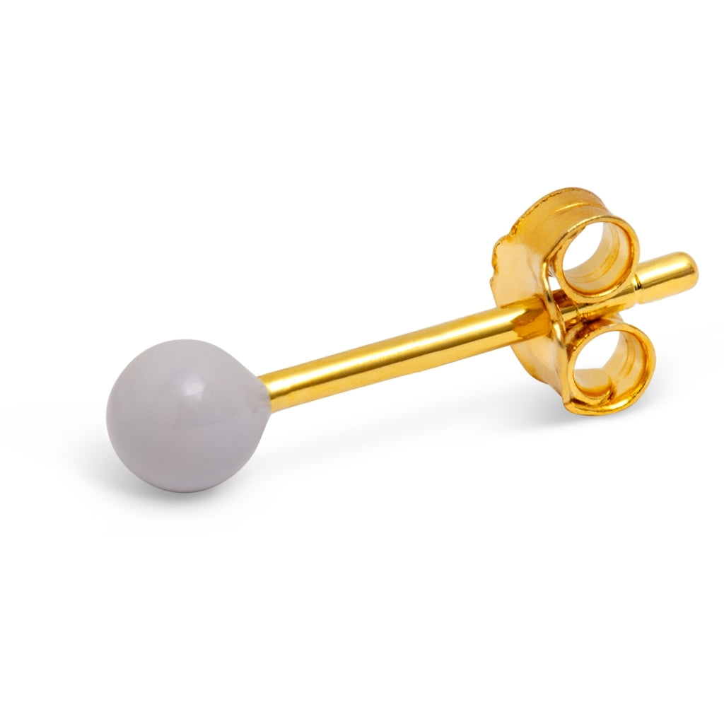 LULU Copenhagen Color Ball earring 1 pcs Ear stud, 1 pcs Grey