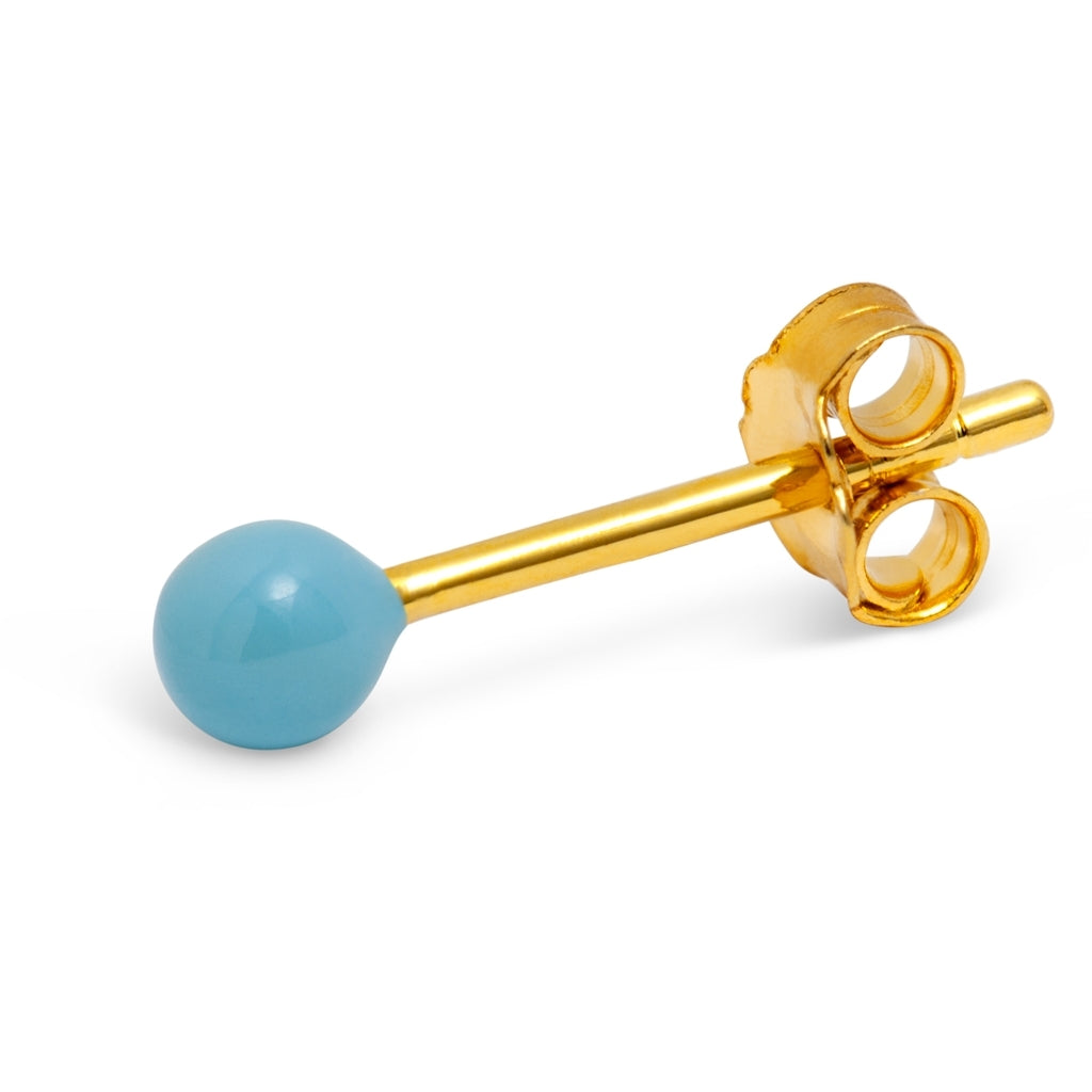 LULU Copenhagen Color Ball earring 1 pcs Ear stud, 1 pcs Light Blue