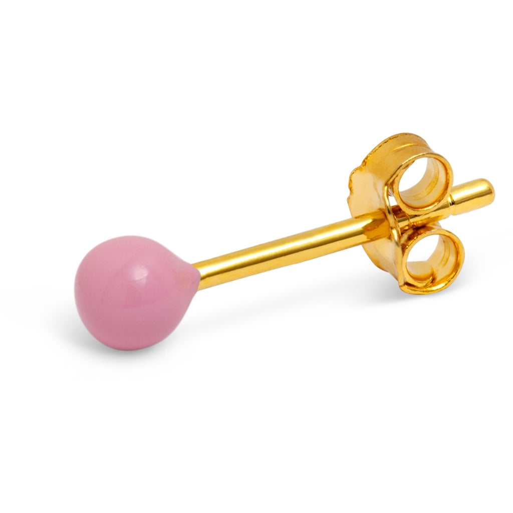 LULU Copenhagen Color Ball earring 1 pcs Ear stud, 1 pcs Light Pink