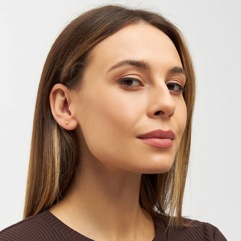 Skin colored earring studs on sale