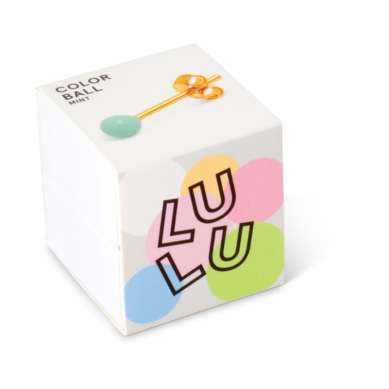 LULU Copenhagen Color Ball 1 pcs Ear stud, 1 pcs Mint