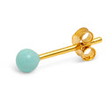 Color Ball earring 1 pcs - Mint
