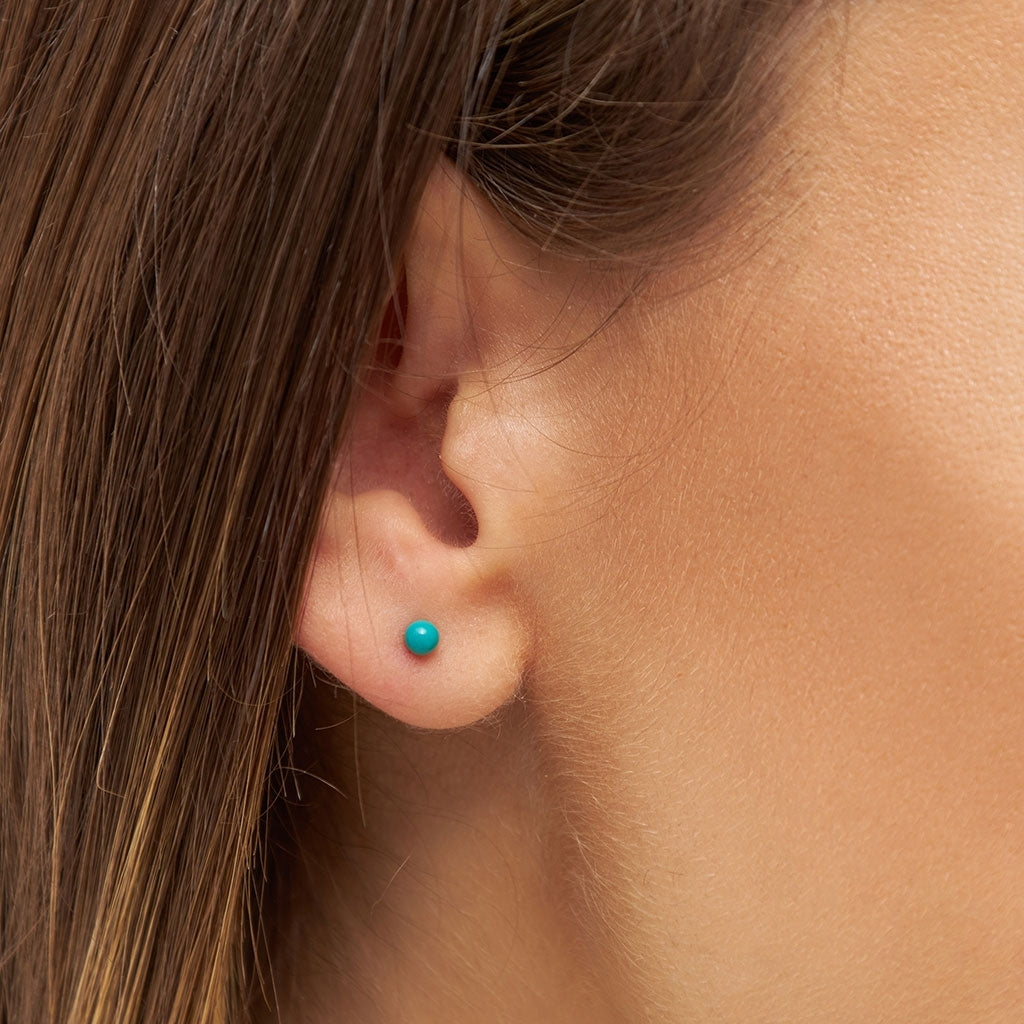 LULU Copenhagen Color Ball earring 1 pcs Ear stud, 1 pcs Petrol