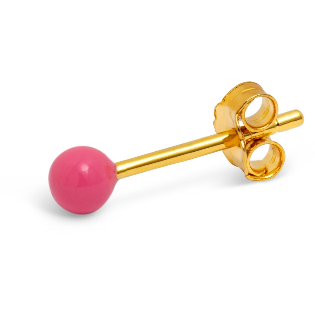 LULU Copenhagen Color Ball earring 1 pcs Ear stud, 1 pcs Pink
