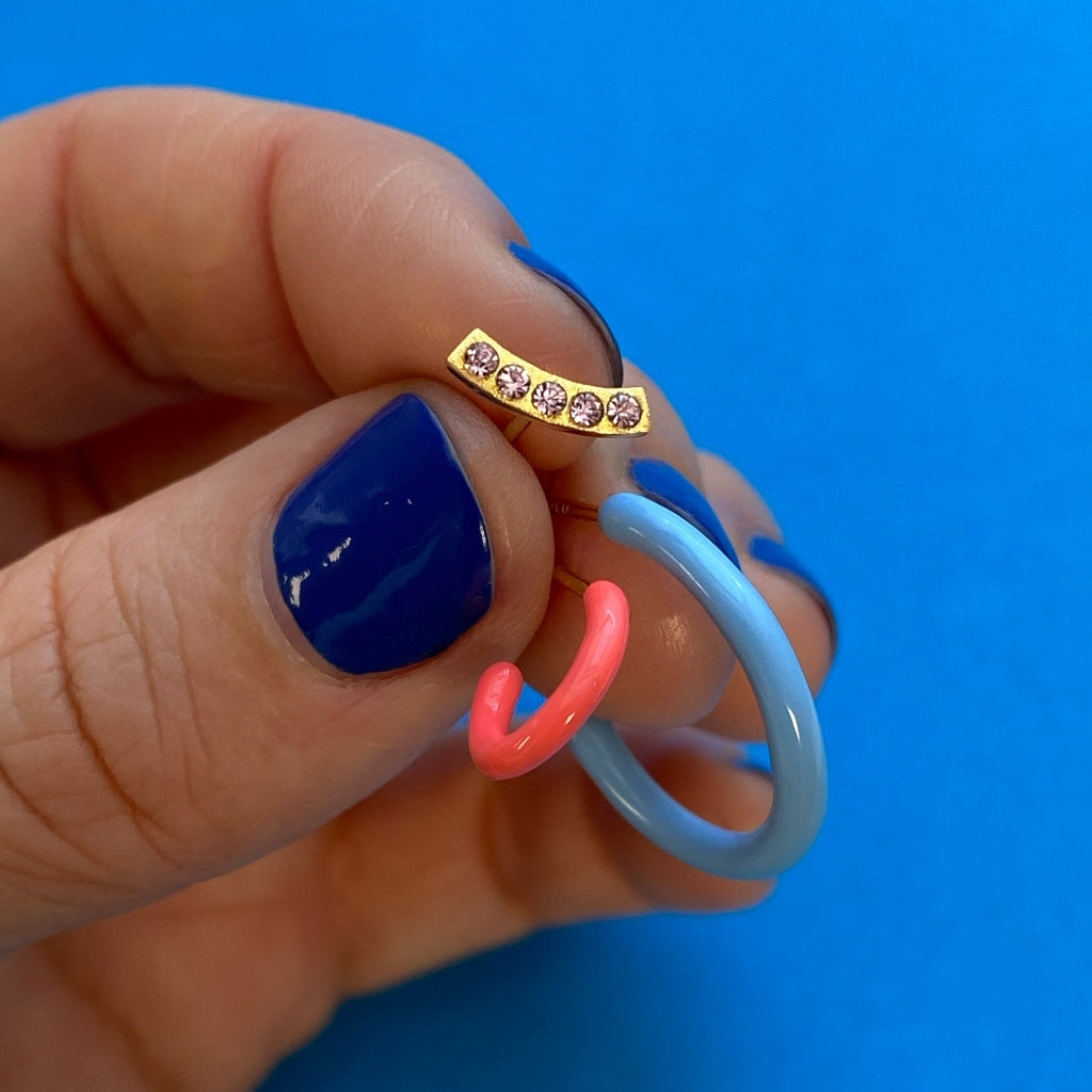 LULU Copenhagen Color Hoop 1 pcs Hoops Coral