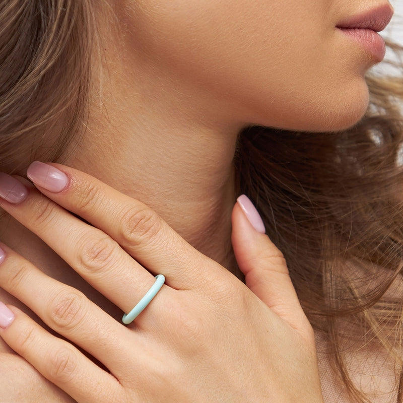 Tiffany blue on sale enamel ring