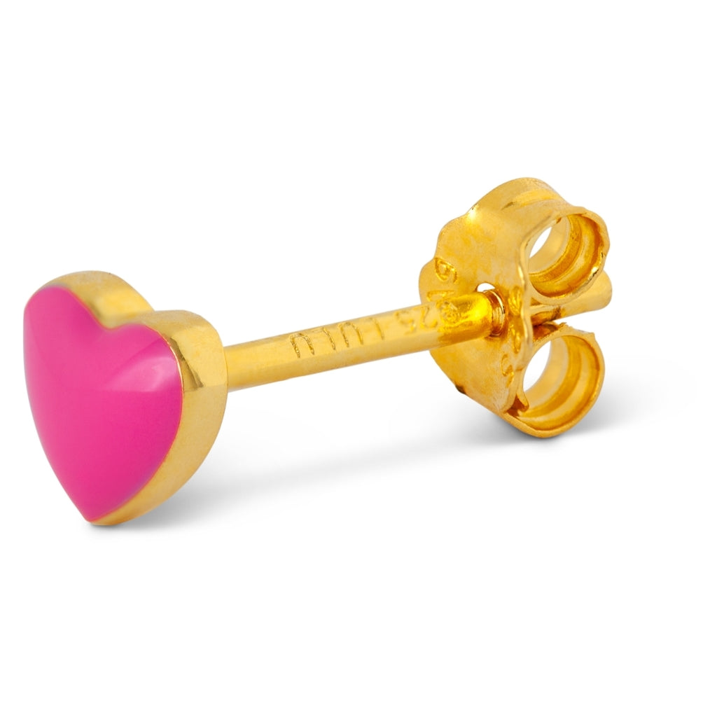LULU Copenhagen Love U earring 1 pcs Ear stud, 1 pcs Pink