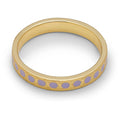 Pattern Ring gold plated - Purple