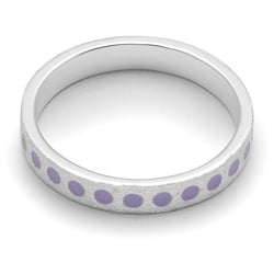 LULU Copenhagen Pattern Ring silver Rings Purple